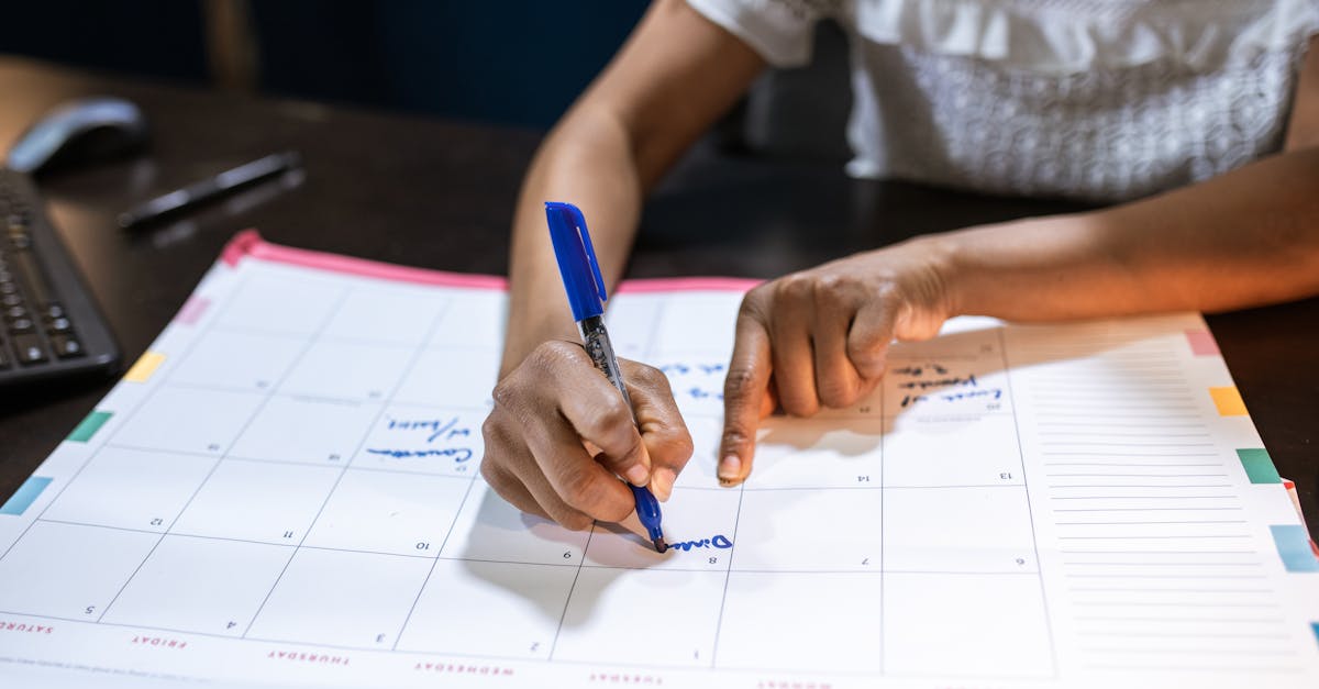 School supplies with countdown calendar